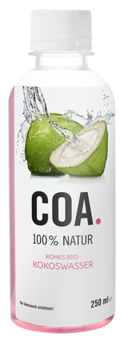 Offene Kokosnüsse mit Kokoswasser