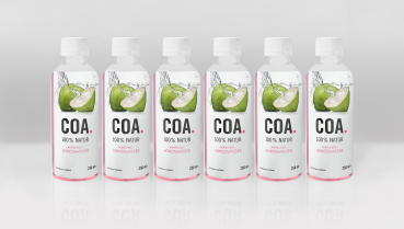 1 Karton COA. (12 Flaschen à 250ml) 100% Rohkost Bio Kokosnusswasser