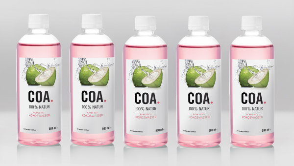 1 Karton COA. (12 Flaschen à 500ml) 100% Rohkost Bio Kokosnusswasser